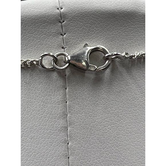 Sterling Silver 925 Semi Precious Stone Garnet Y Necklace and Ring Set Sz 8 - Picture 11 of 16